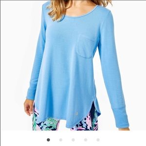 Lily Pulitzer Kerah Lounge Tee, NAVY blue